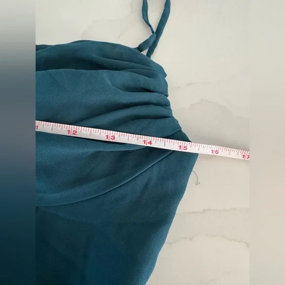 NWOT | Lulus | Captivated Emerald Green Cowl Neck Maxi Dress | Sz S - Picture 11 of 12